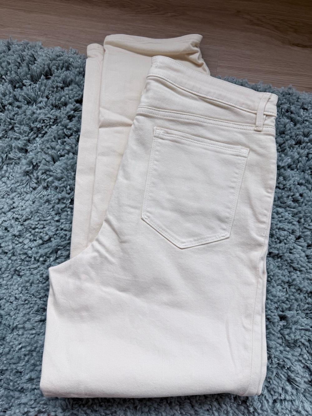 Athleta Cream Skinny Jeans